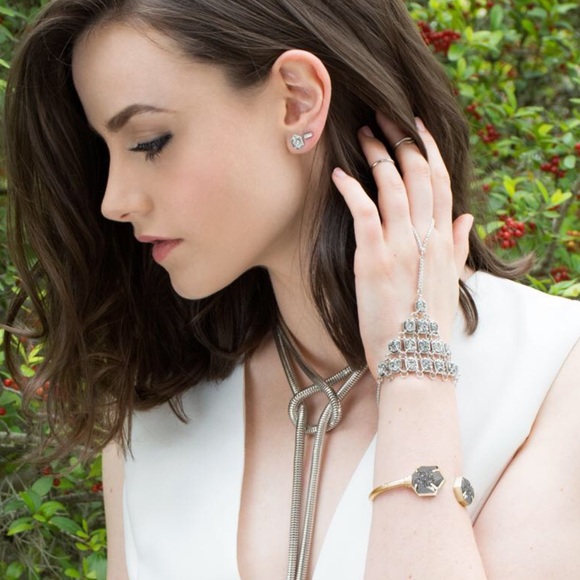 *Sold* Rare Kendra Scott Jan Metallic Drusy Cuff - Picture 8 of 8